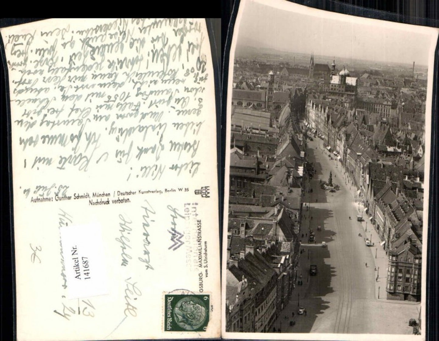 141687, Maximilianstrasse Augsburg 1938