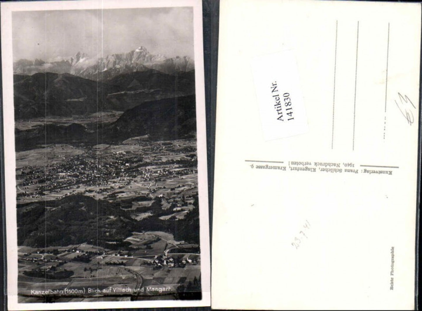 141830,Kanzelbahn bei Villach