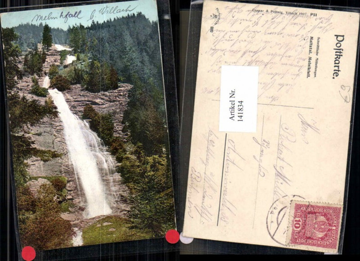 141834,Melnikfall bei Villach Malta Maltatal