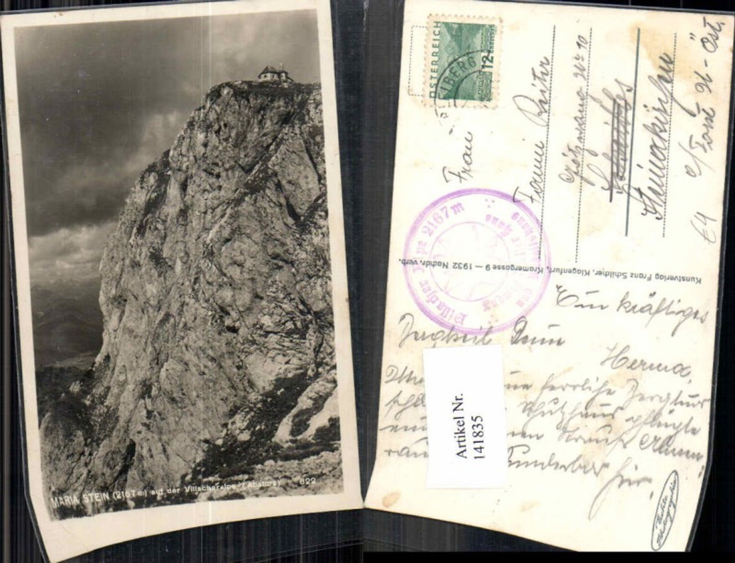 141835,Maria Stein Villacheralpe Villach Bleiberg