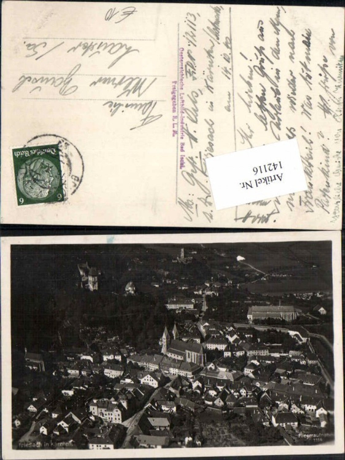 142116,Fliegeraufnahme Nr 1114 Friesach in Kärnten
