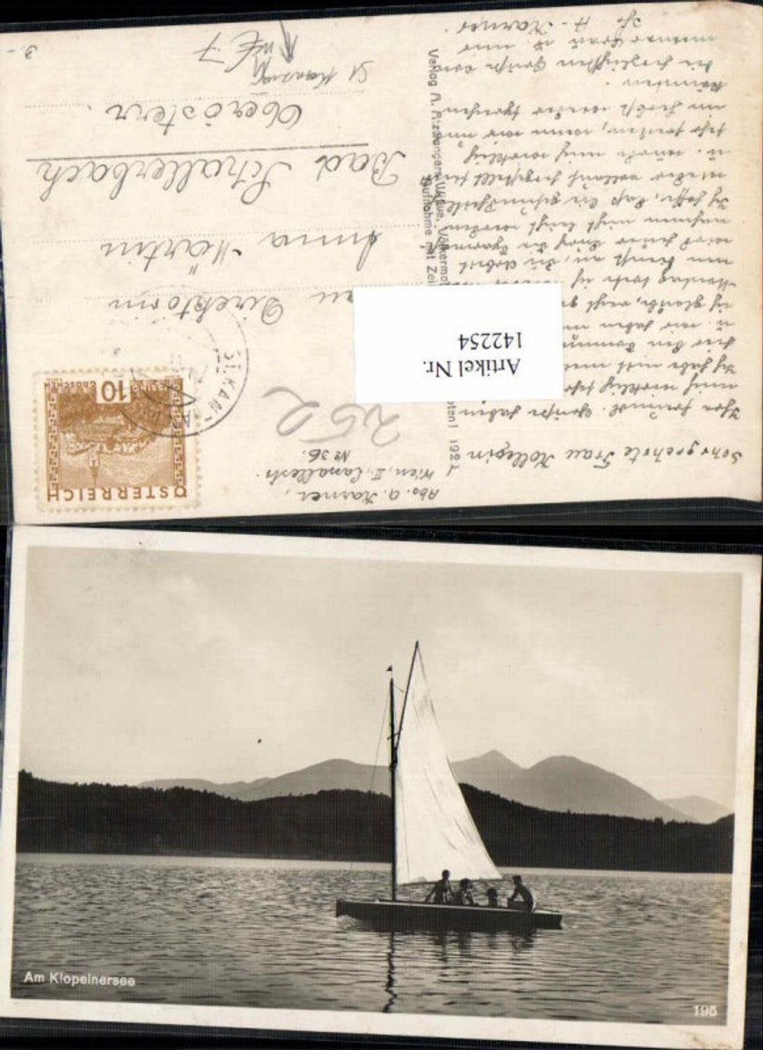 142254,Klopeinersee bei St Kanzain Kühnsdorf Segelboot Boot