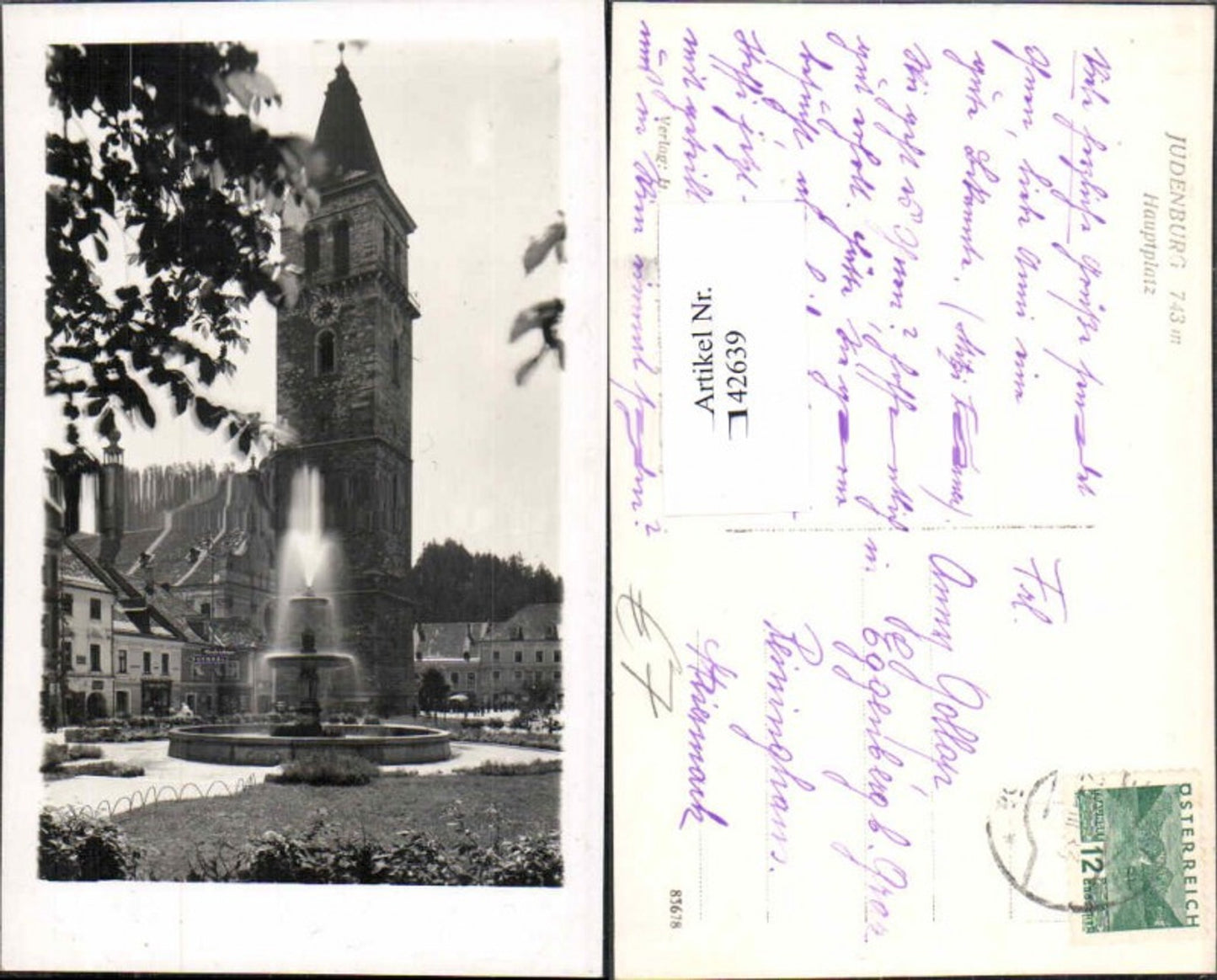 Alte Ansichtskarte – Old Postcard