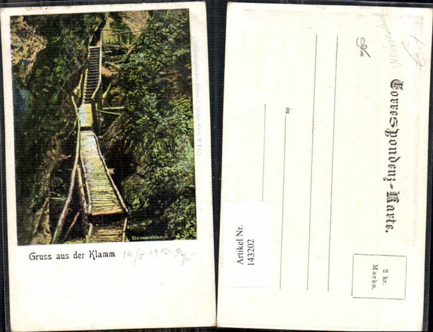 143202,Gruss aus der Steinwandklamm Furth Weissenbach a.d. Triesting