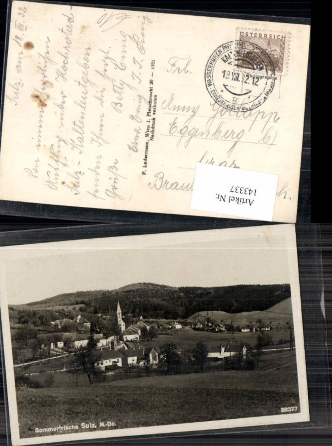 143337,Sulz im Wienerwald 1931 Stangau