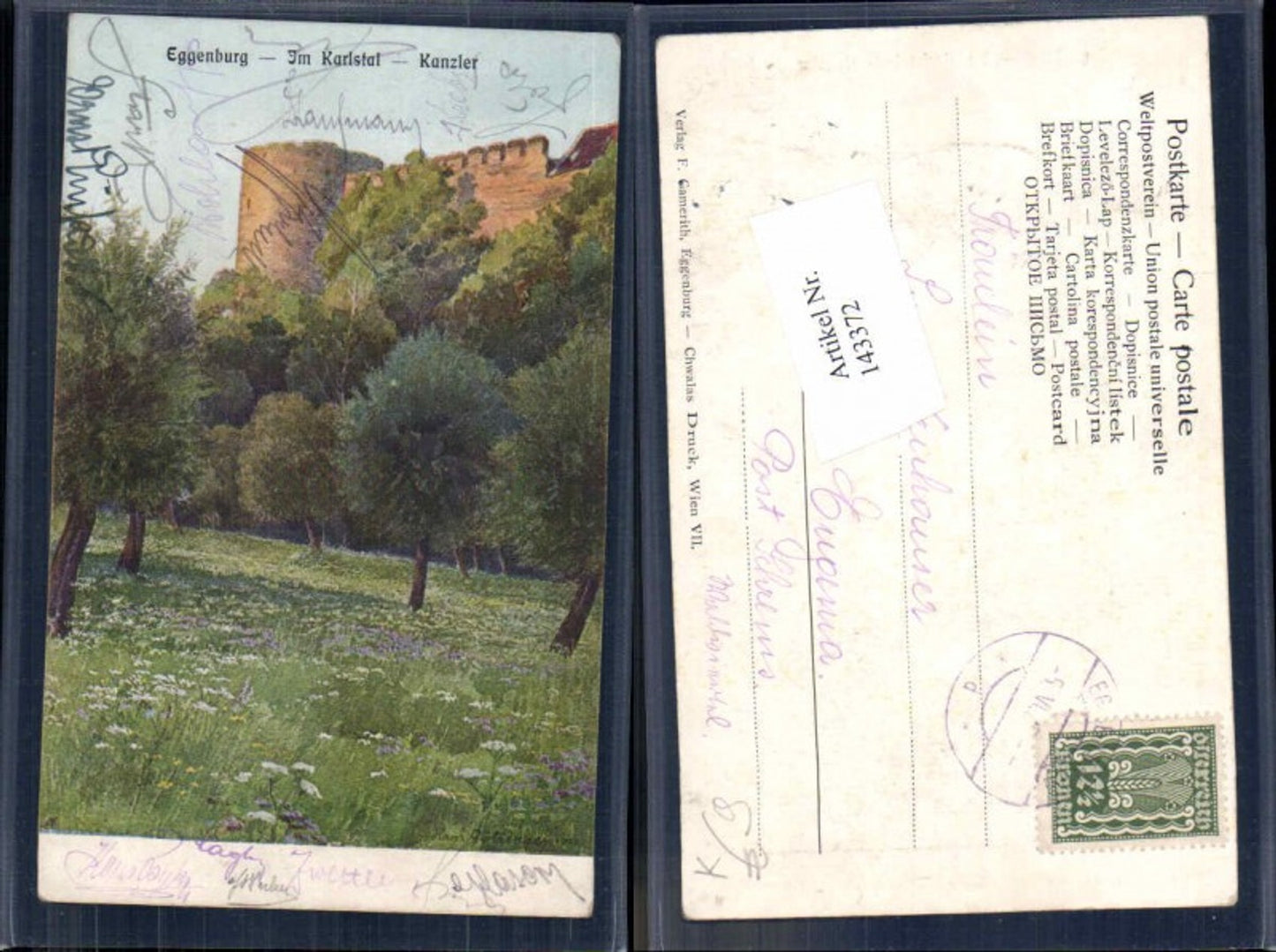 143372,Eggenburg Im Karlstal Kanzler signiert Hans Götzinger