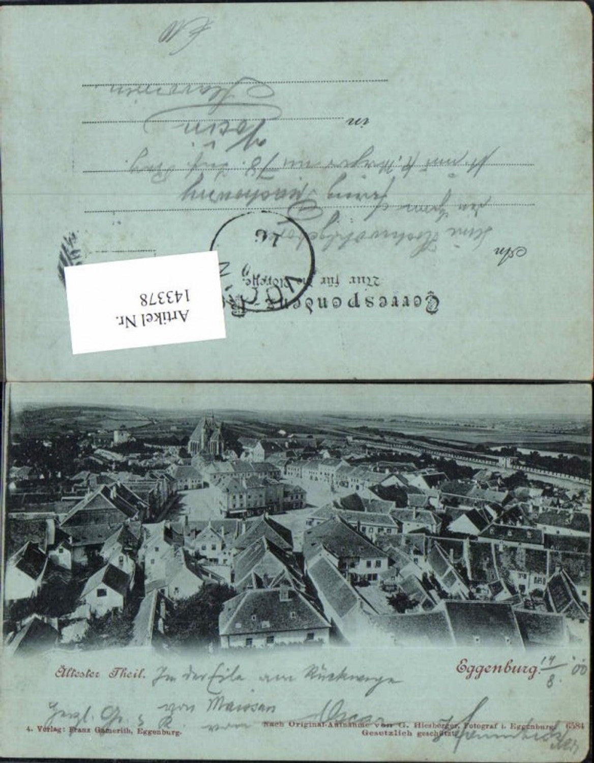 143378,Mond Litho Eggenburg Ältester Thein 1898