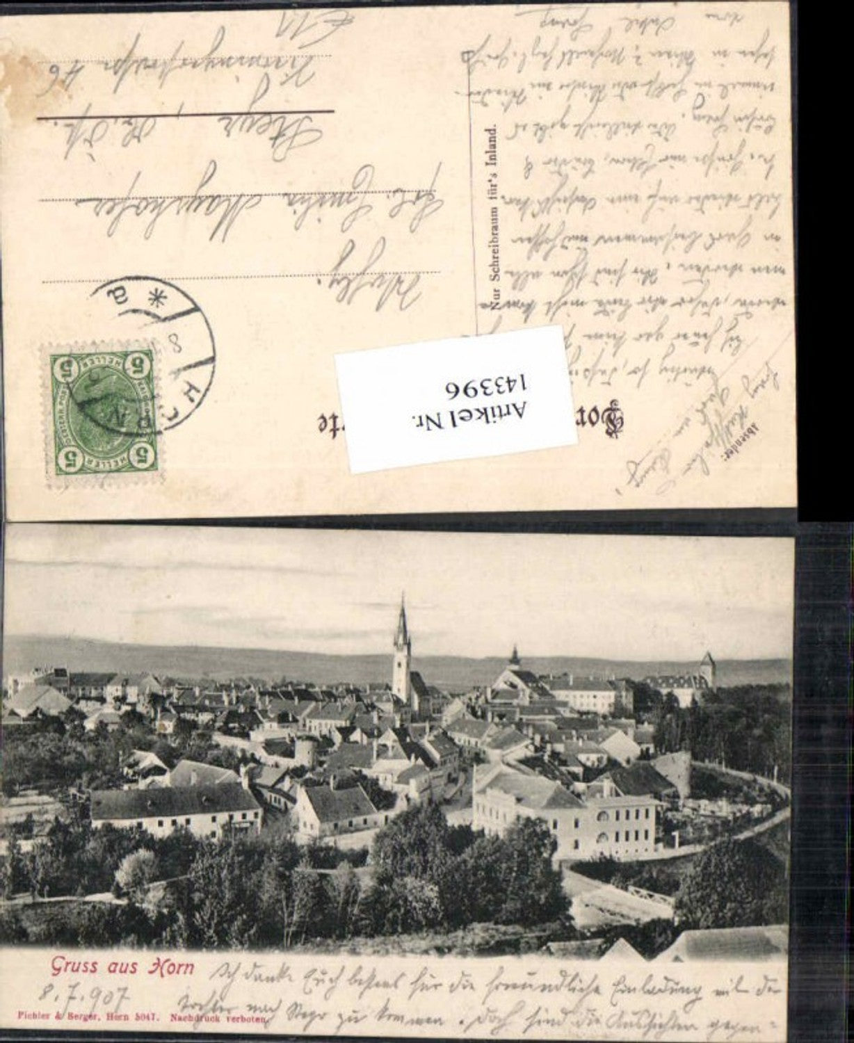 143396,Gruss aus Horn 1900
