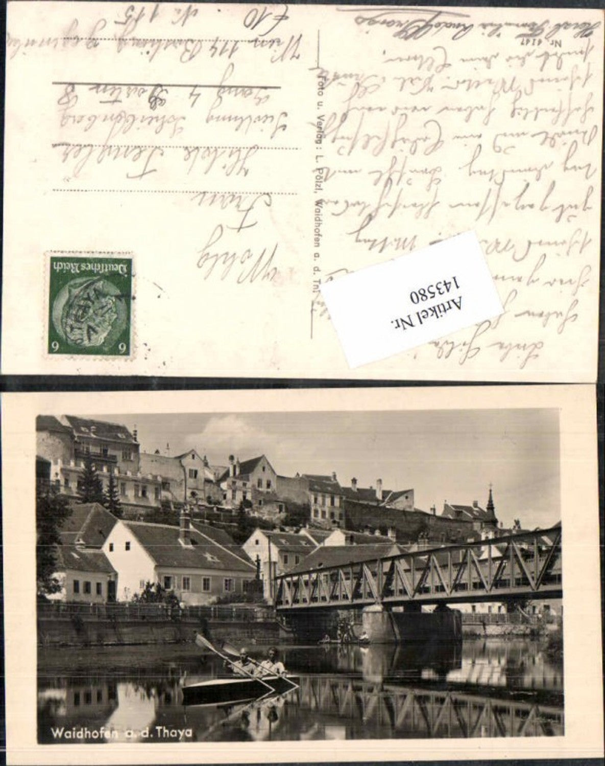 143580,Waidhofen a.d. Thaya Partie im Ort 1935