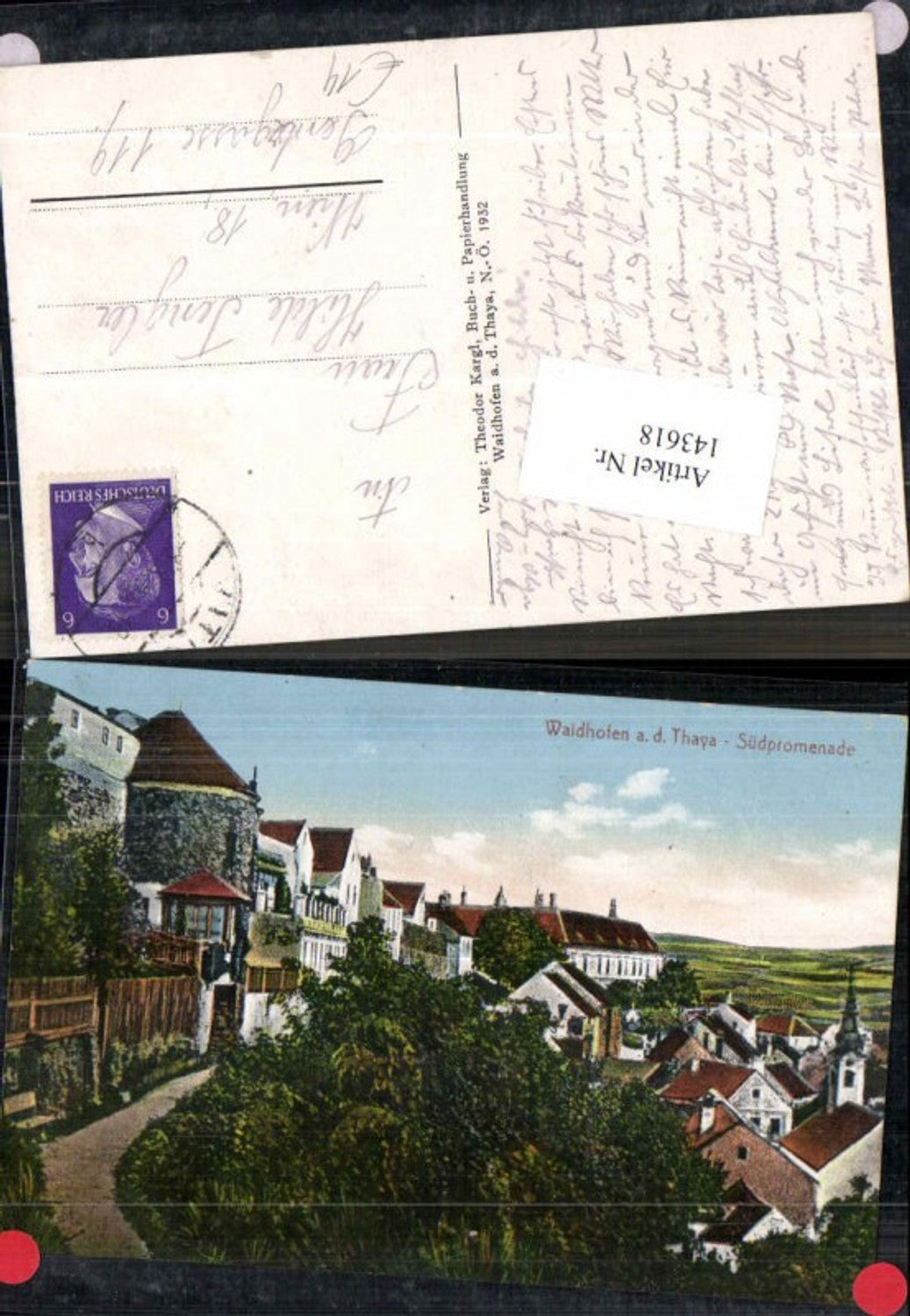 143618,Waidhofen a.d. Thaya Südpromenade 1915