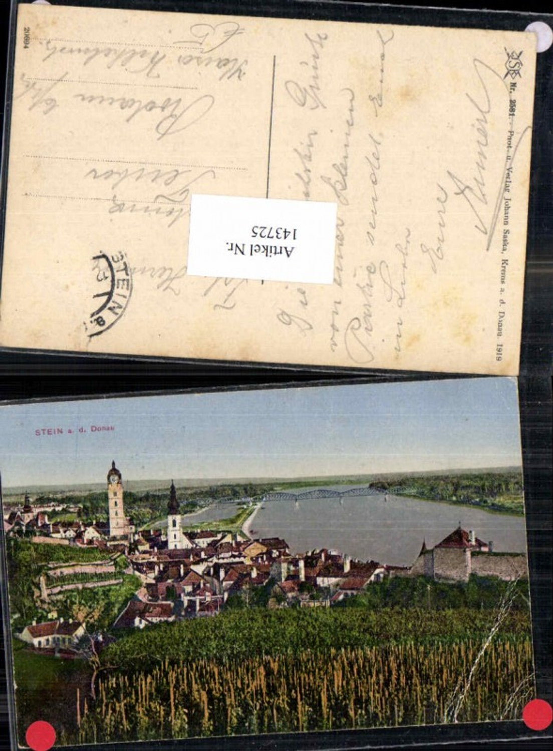 143725,Krems a.d. Donau Totale von STein a.d. Donau