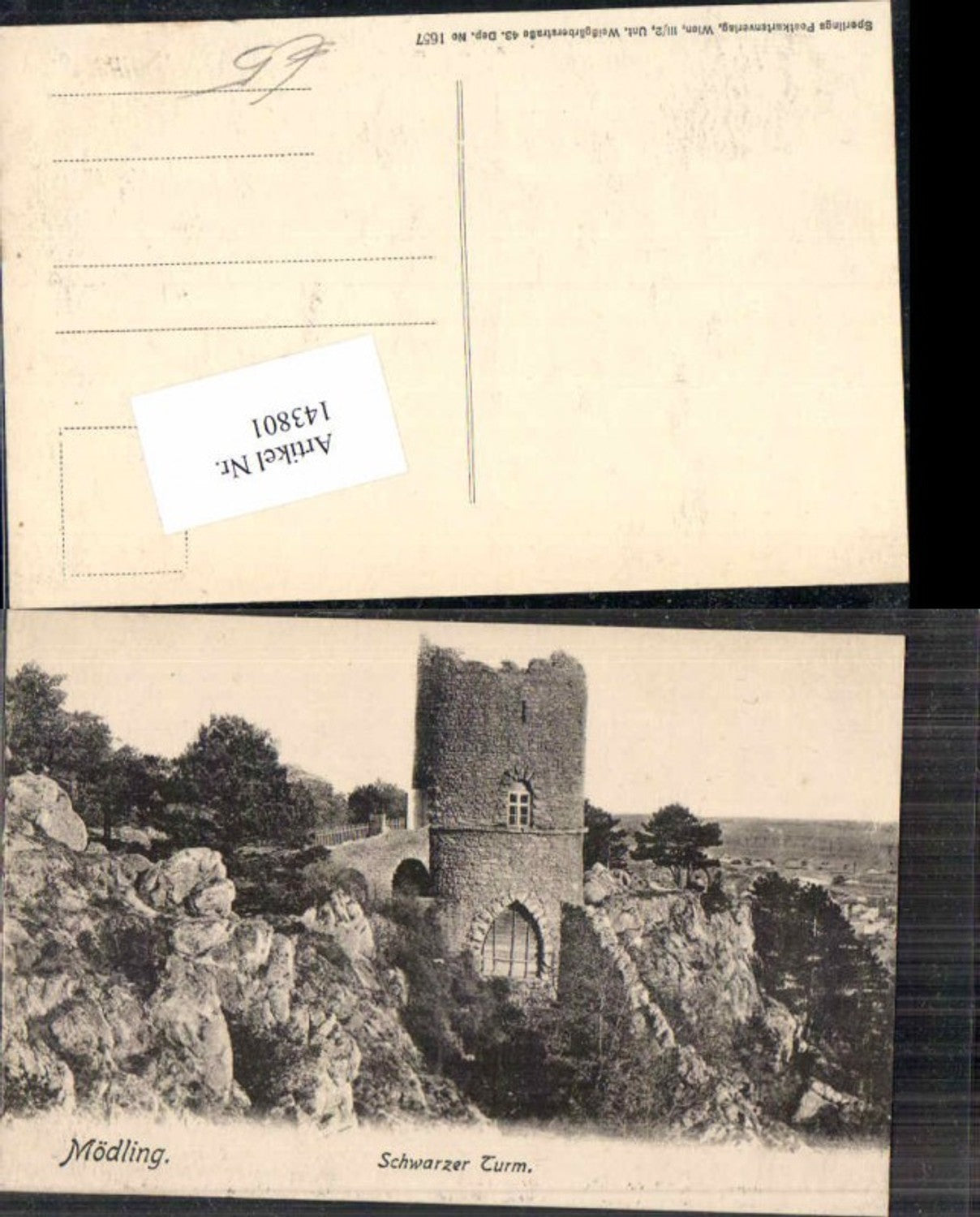 143801,Mödling Partie am Schwarzen Turm