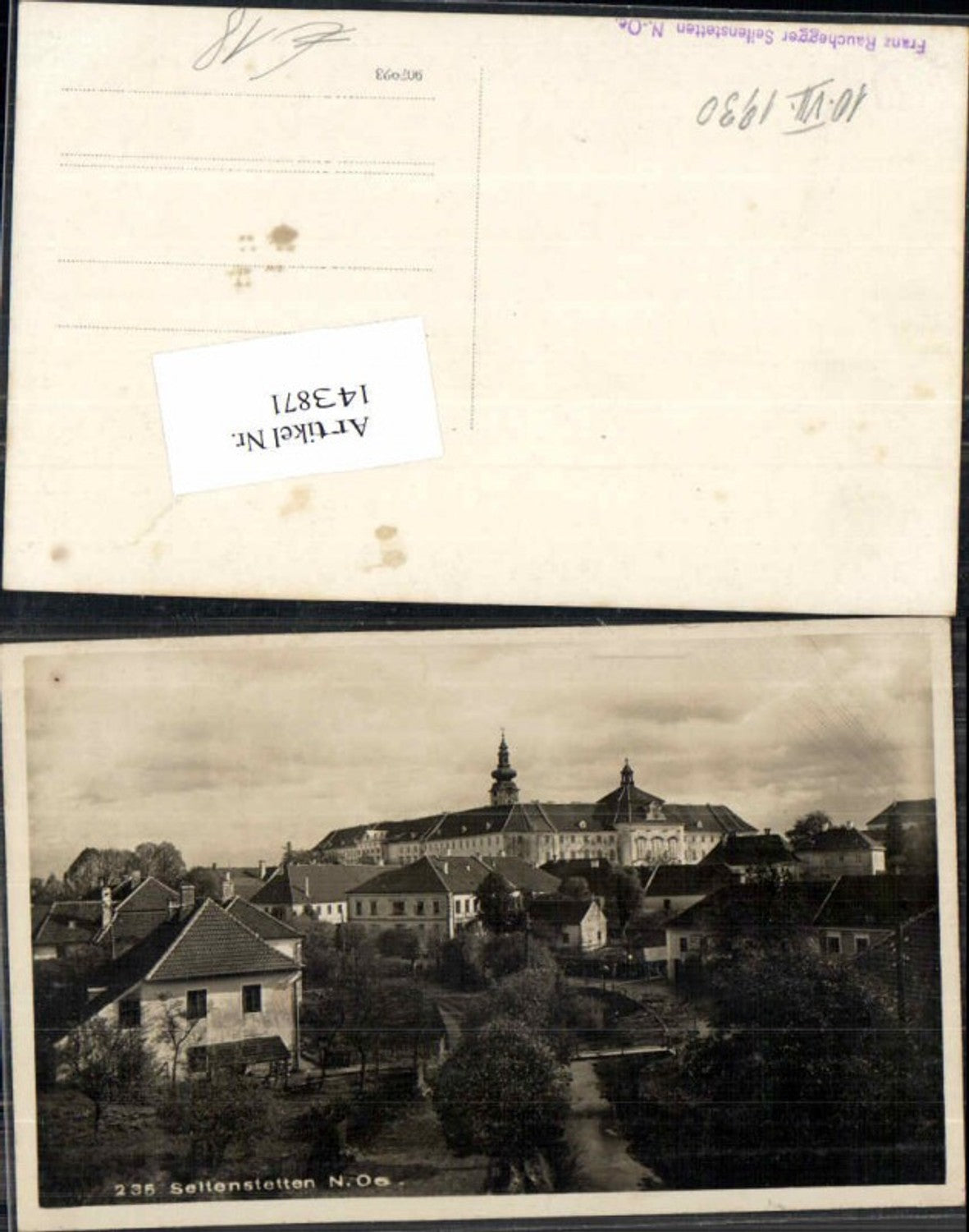 143871,Seitenstetten Partie am Ortsrand 1930