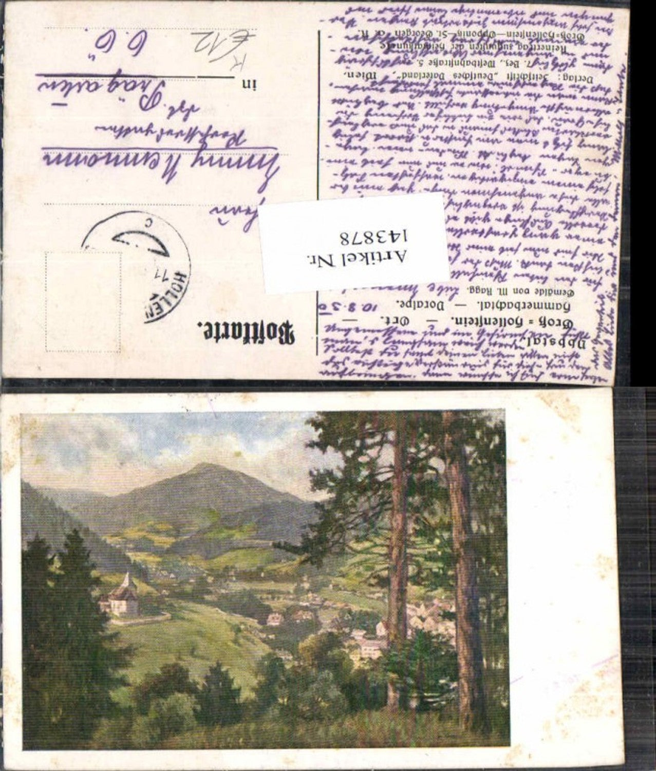 143878,Ybbstal Gross Hollenstein a.d. Ybbs M. Ragg signiert