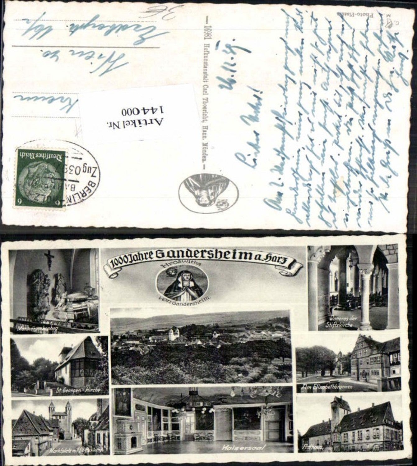 144000,gandersheim am harz Bahnpost Zug 0397