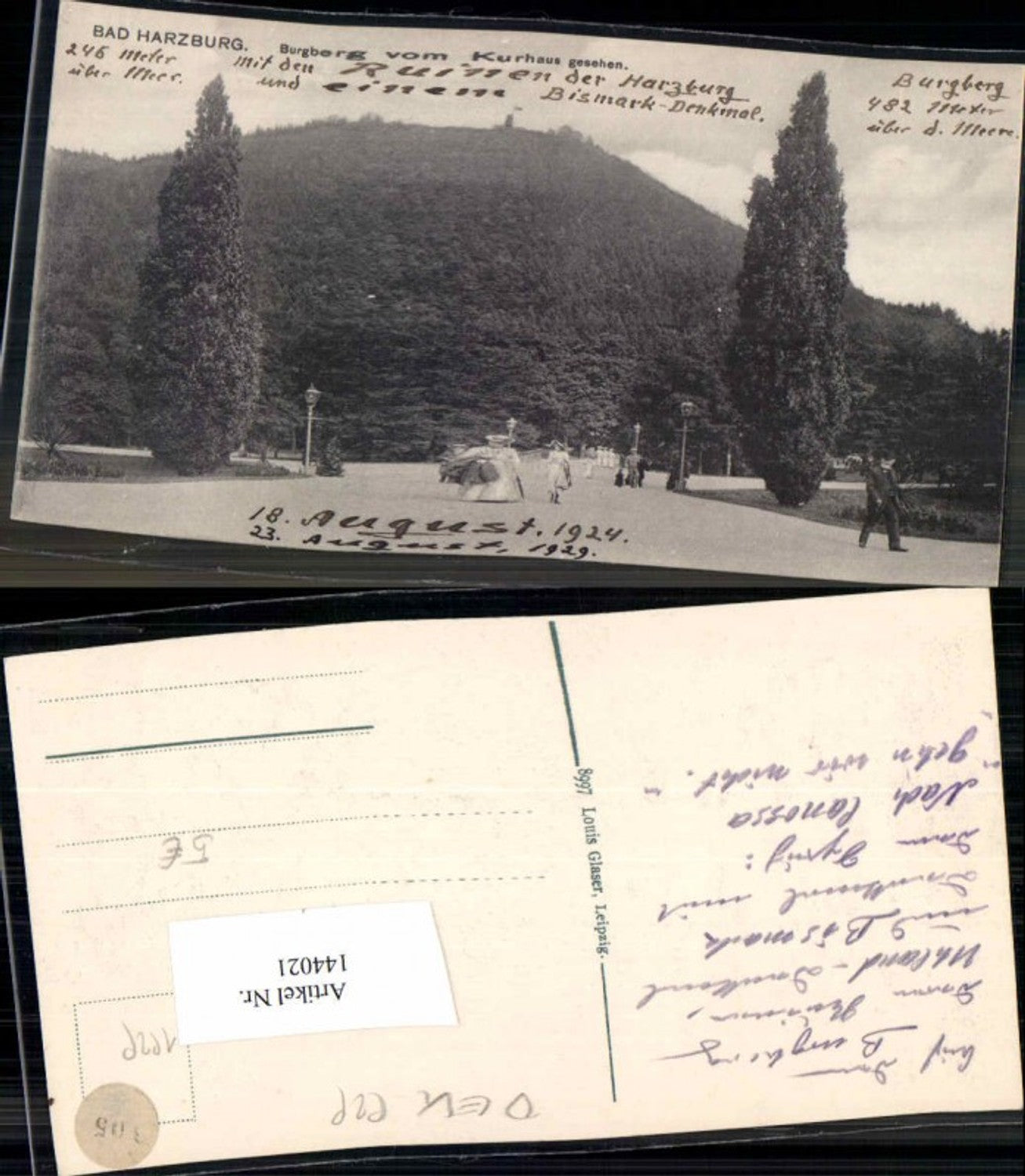 144021,Bad Harzburg Burgberg 1920