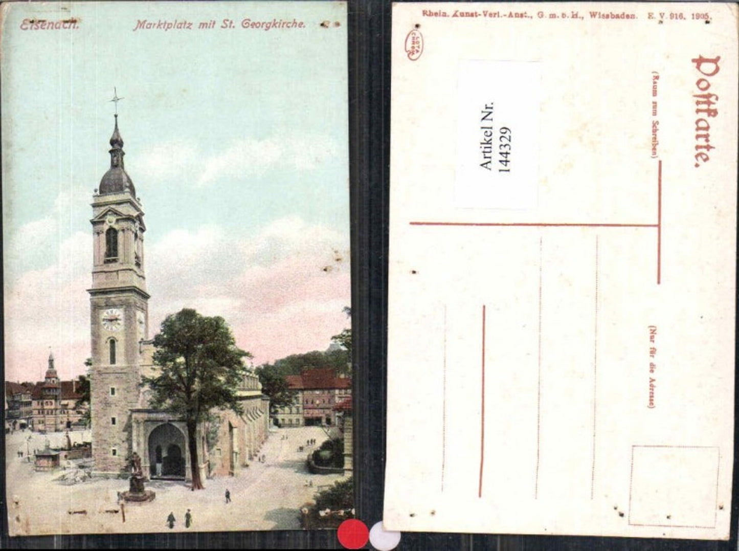 144329,Eisenach Marktplatz St Georgikirche