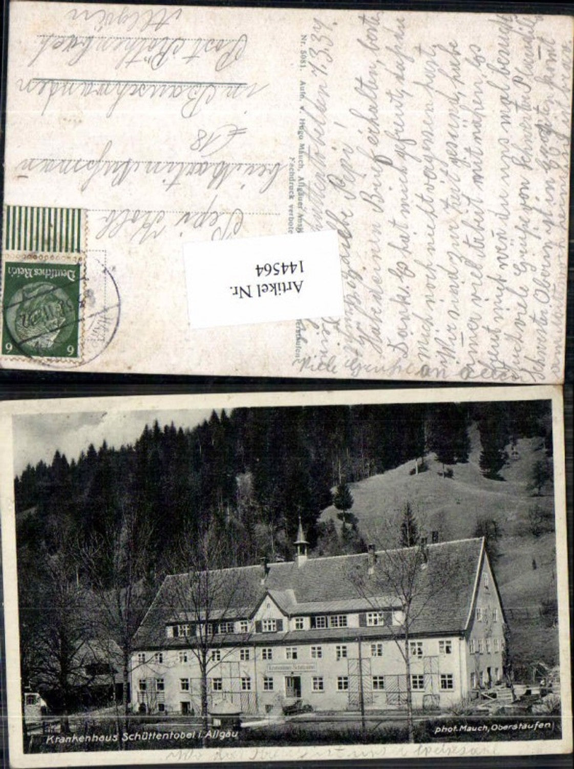 144564,Krankenhaus Schüttentobel im Allgäu Grünenbach Ebratshofen Sibratshofen