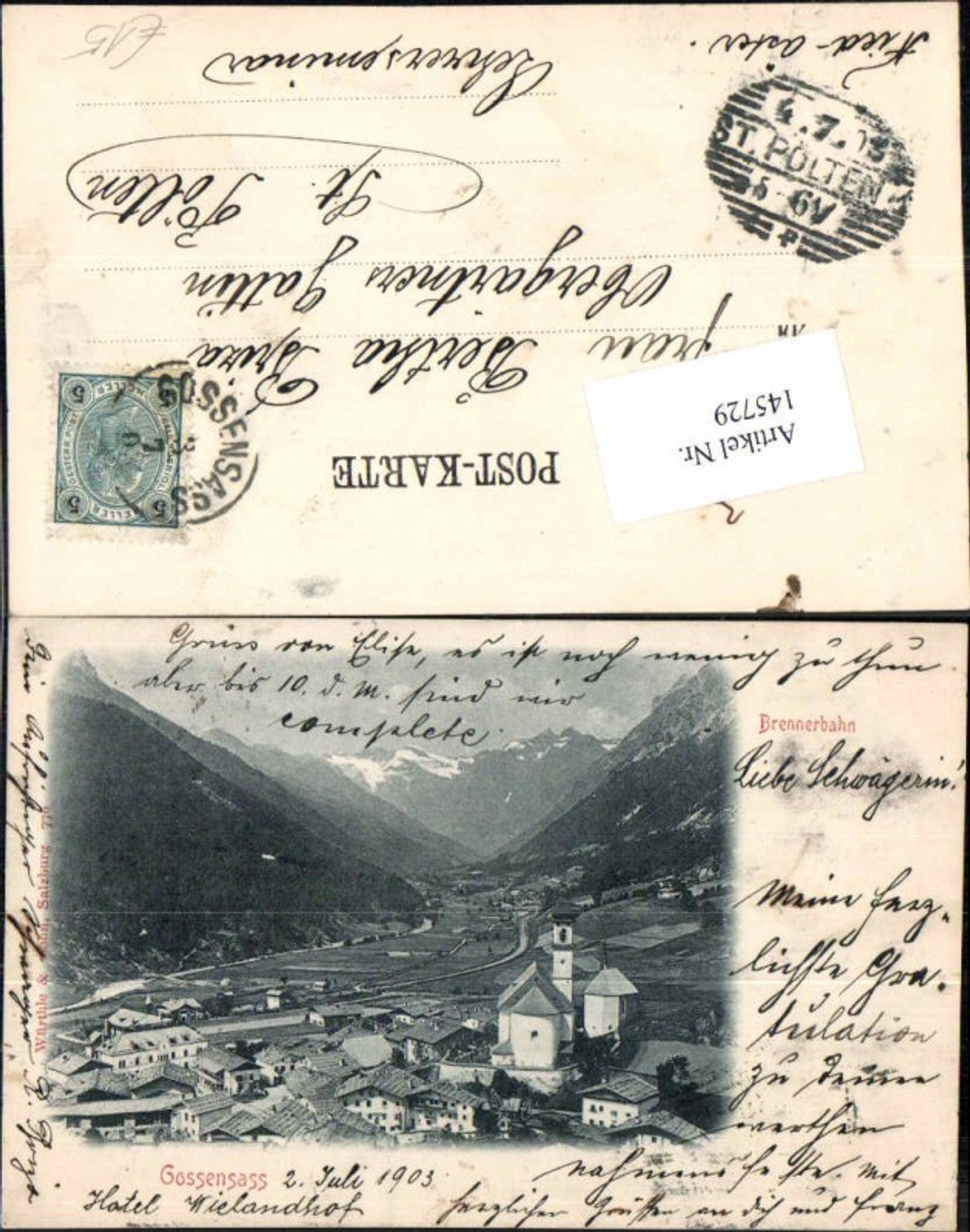 Alte Ansichtskarte – Old Postcard