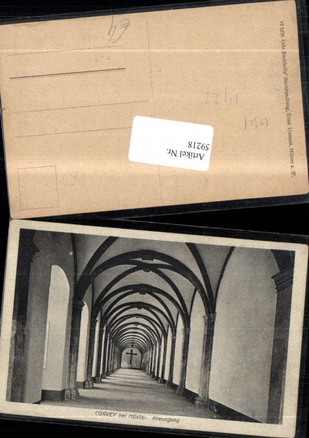 59218,Corvey bei Höxter Kreuzgang Detailansicht