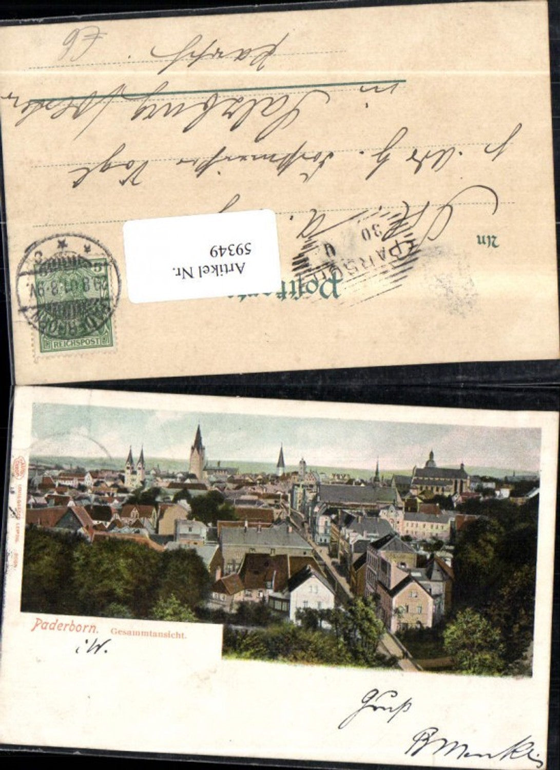 59349,Paderborn Gesamtansicht 1901