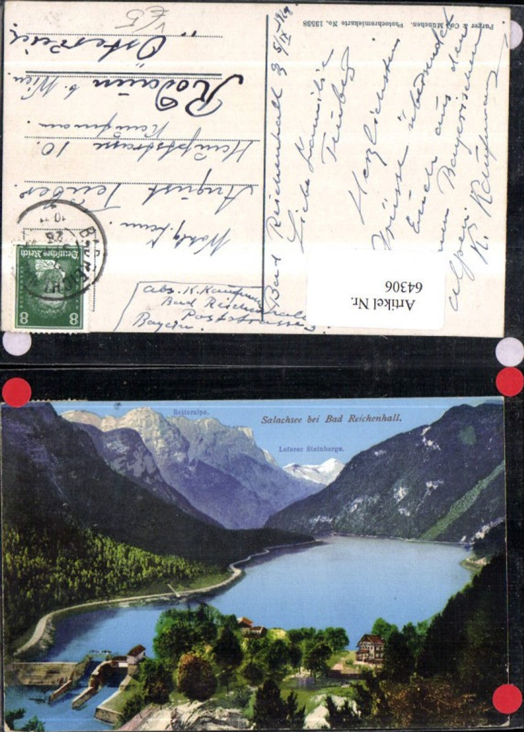 64306,Salachsee bei Bad Reichenhall Totale 1928 pub Purger Co 13538