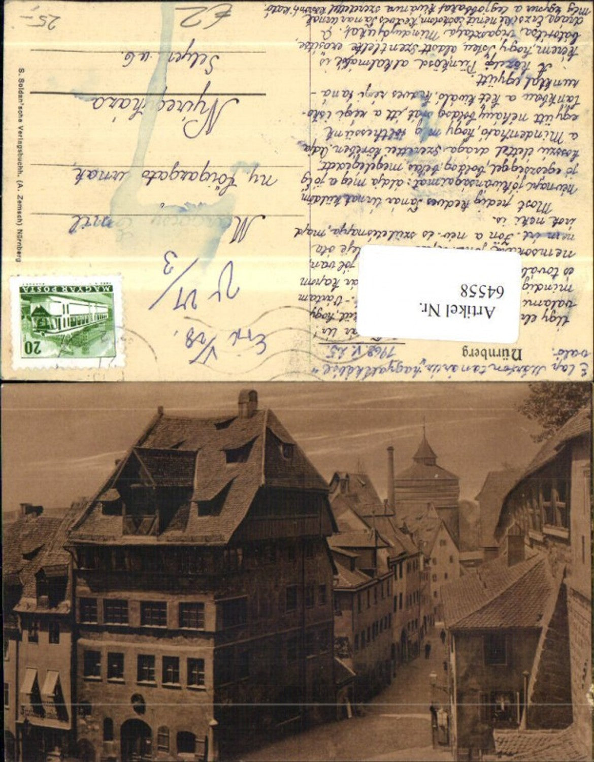 64558, Nuremberg street view 1925