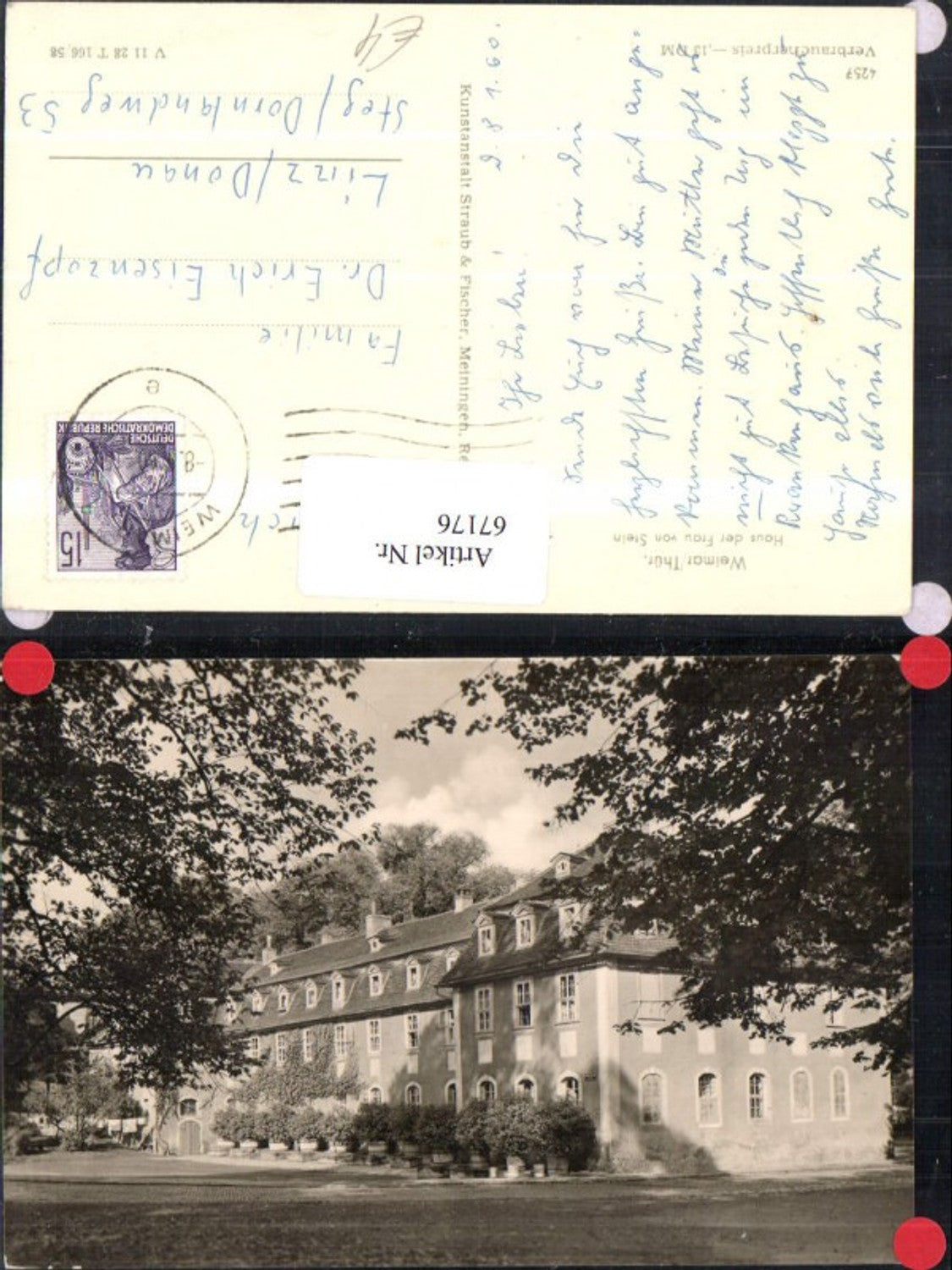 67176,Weimar Haus d Frau v Stein