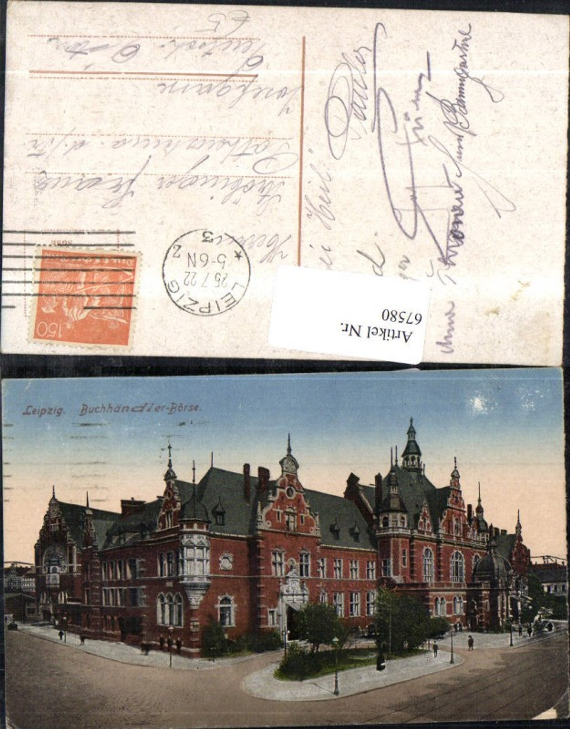 67580,Leipzig Buchhändler Börse Strassenansicht 1922
