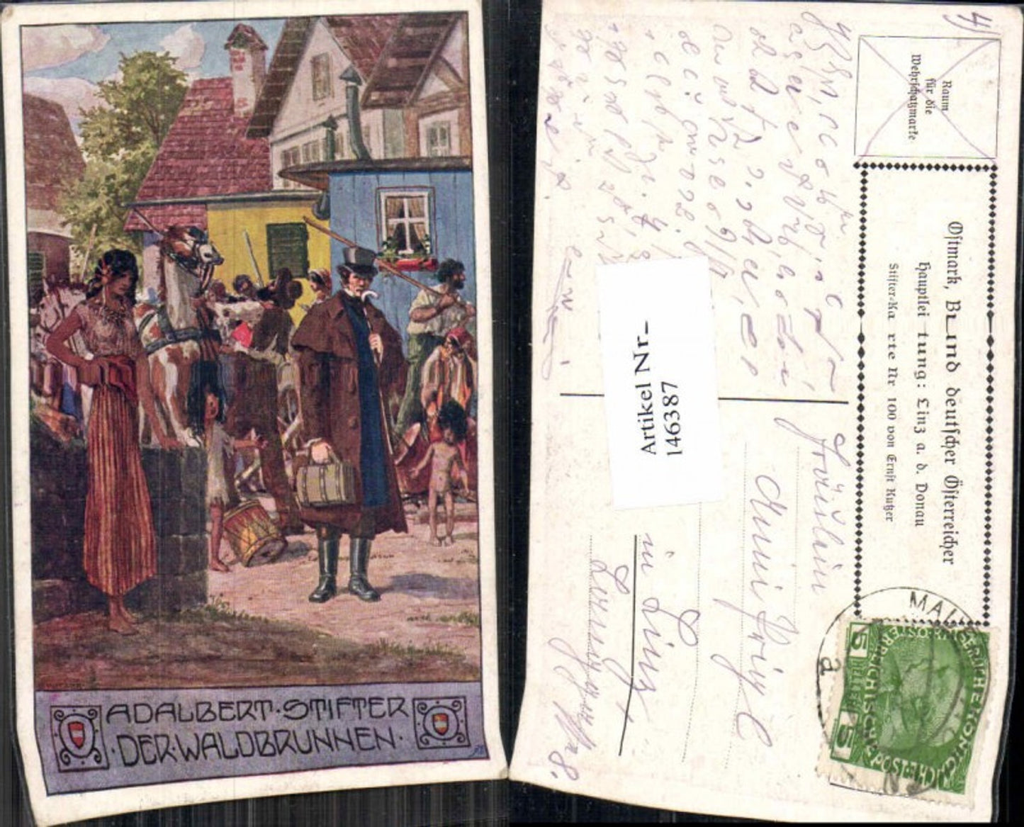 146387,Ostmark Bund deutscher Österreicher Ernst Kutzer Adalbert Stifter 100