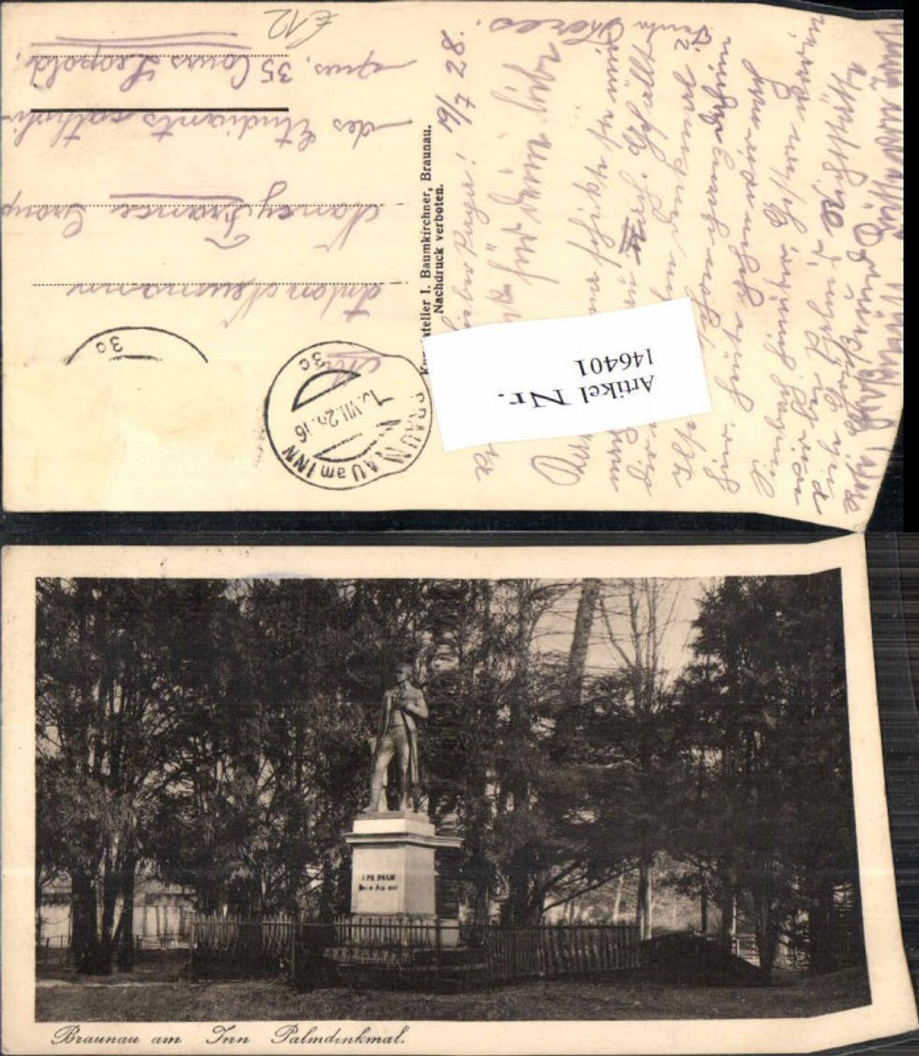 146401,Braunau am Inn Palmdenkmal