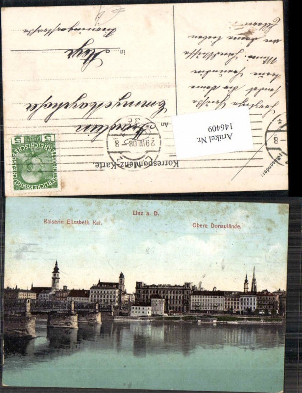 146409,Linz a.d. Donau Kaiser Elisabeth Kai Obere Donaulände