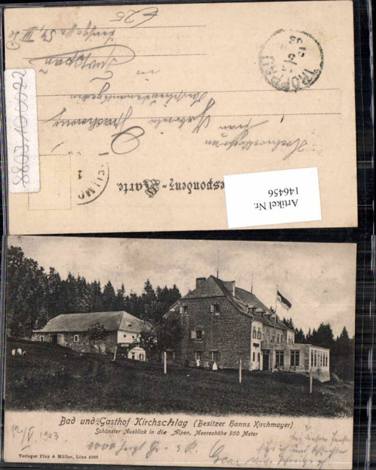 146456,Gasthaus Kirchschlag bei Linz 1900