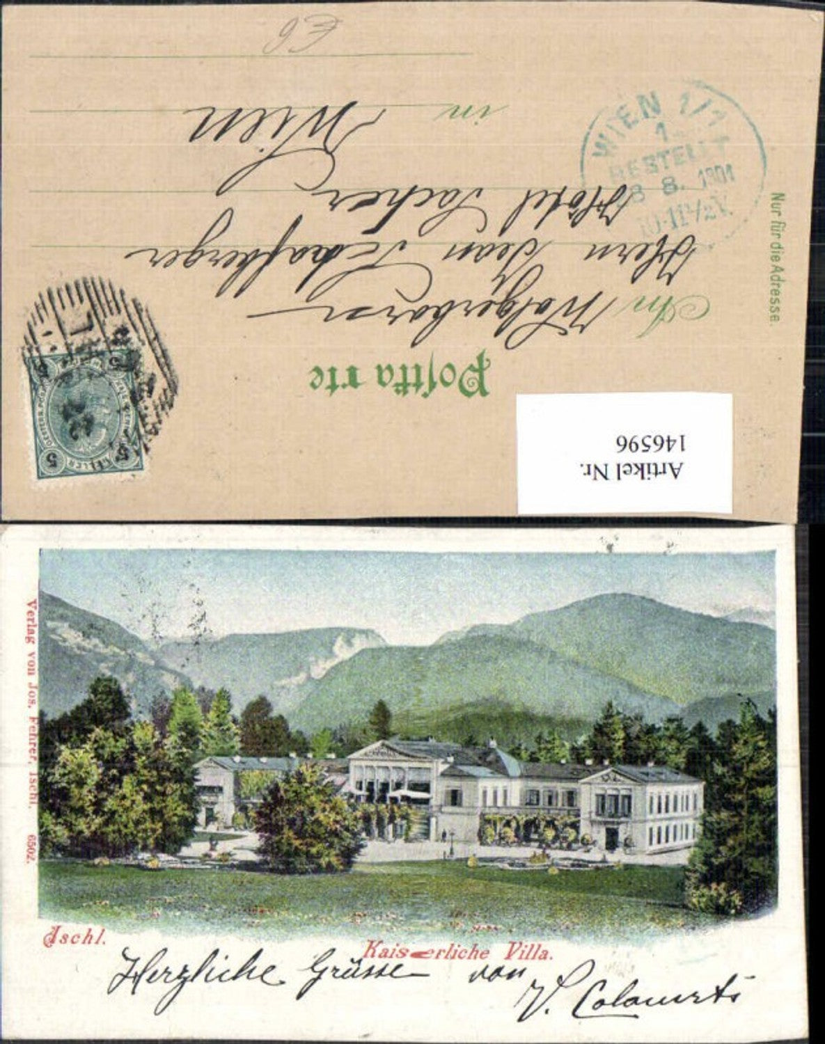 146596,Ischl Kaiserliche Villa 1900