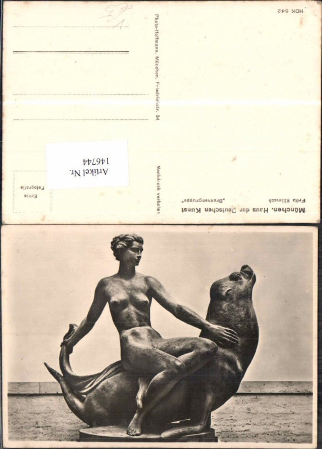 146744, House of German Art HDK 542 Fritz Klimsch Fountain Group