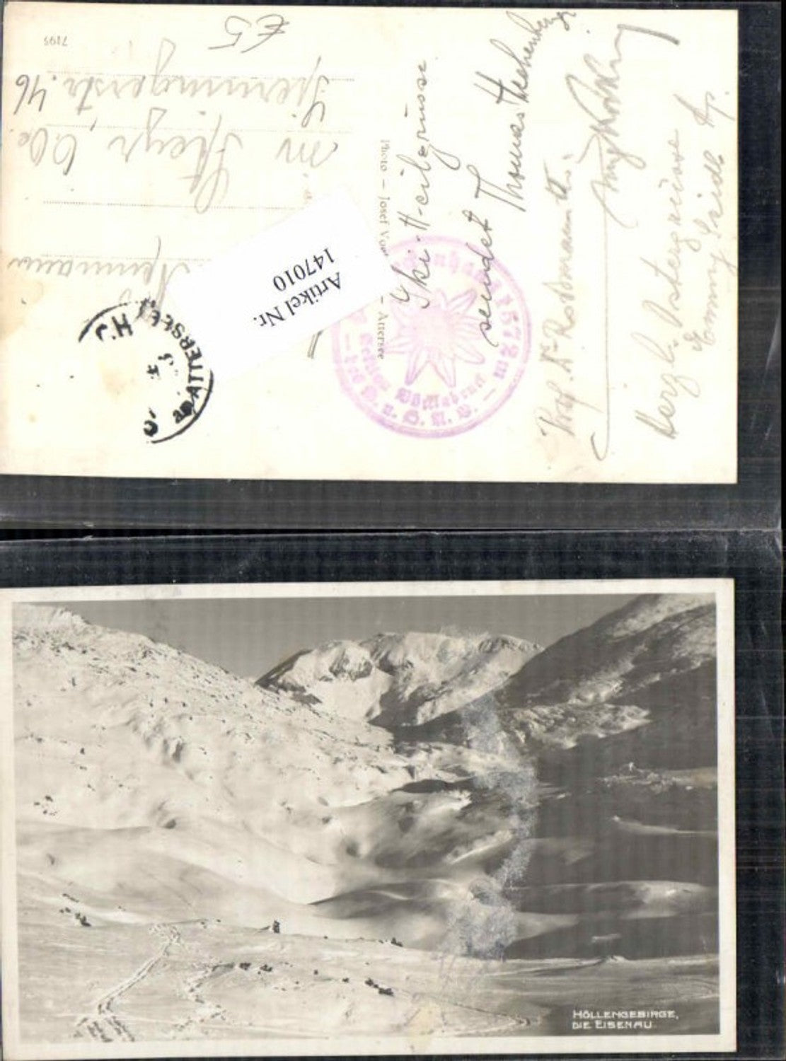 147010,Höllengebirge bei Eisenau Ebensee 1930