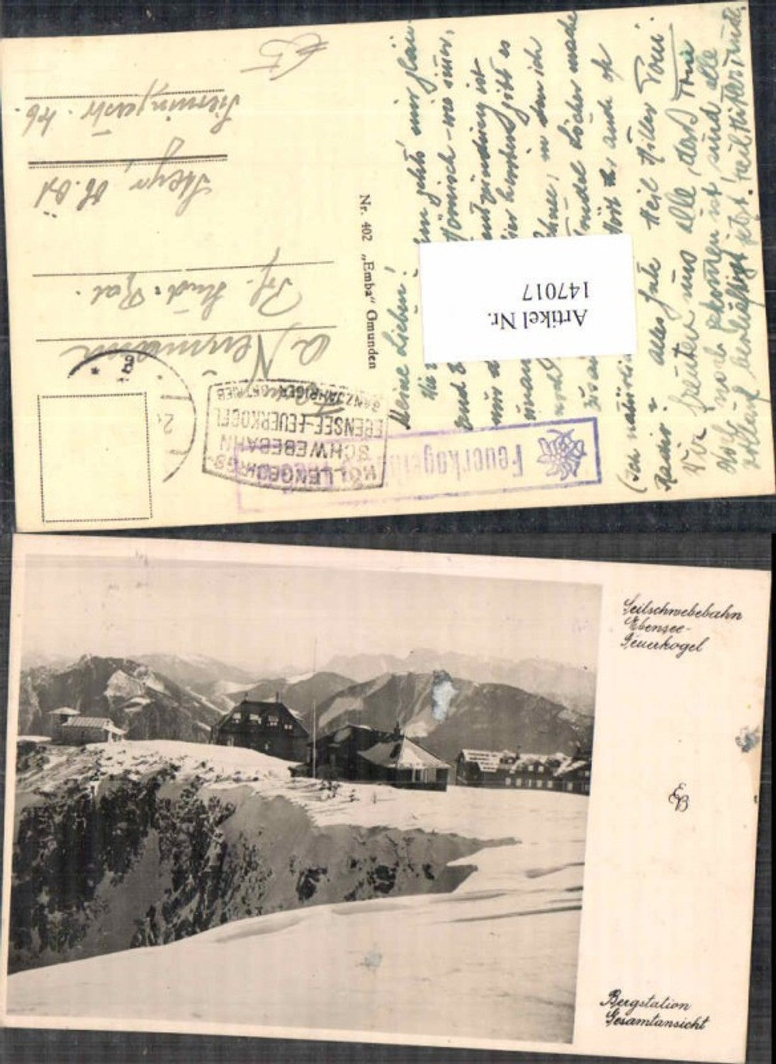 147017,Ebensee Feuerkogel Bergstation