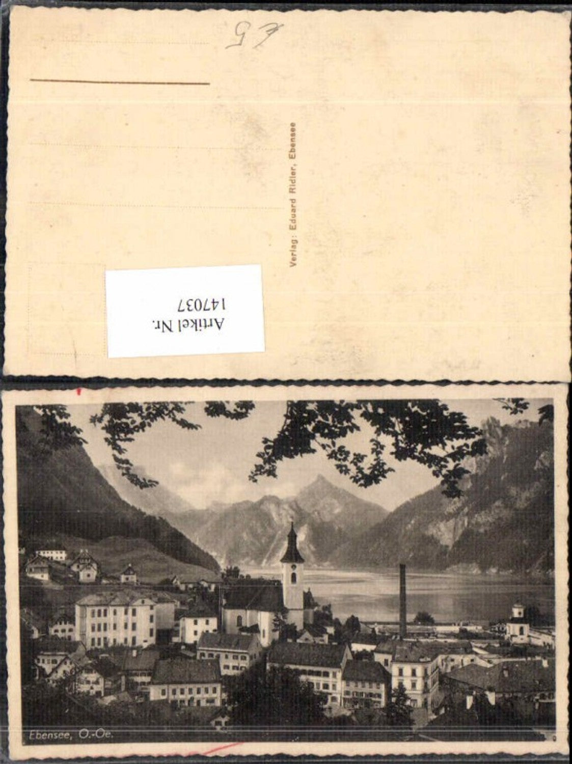 147037,Ebensee am Traunsee 1930