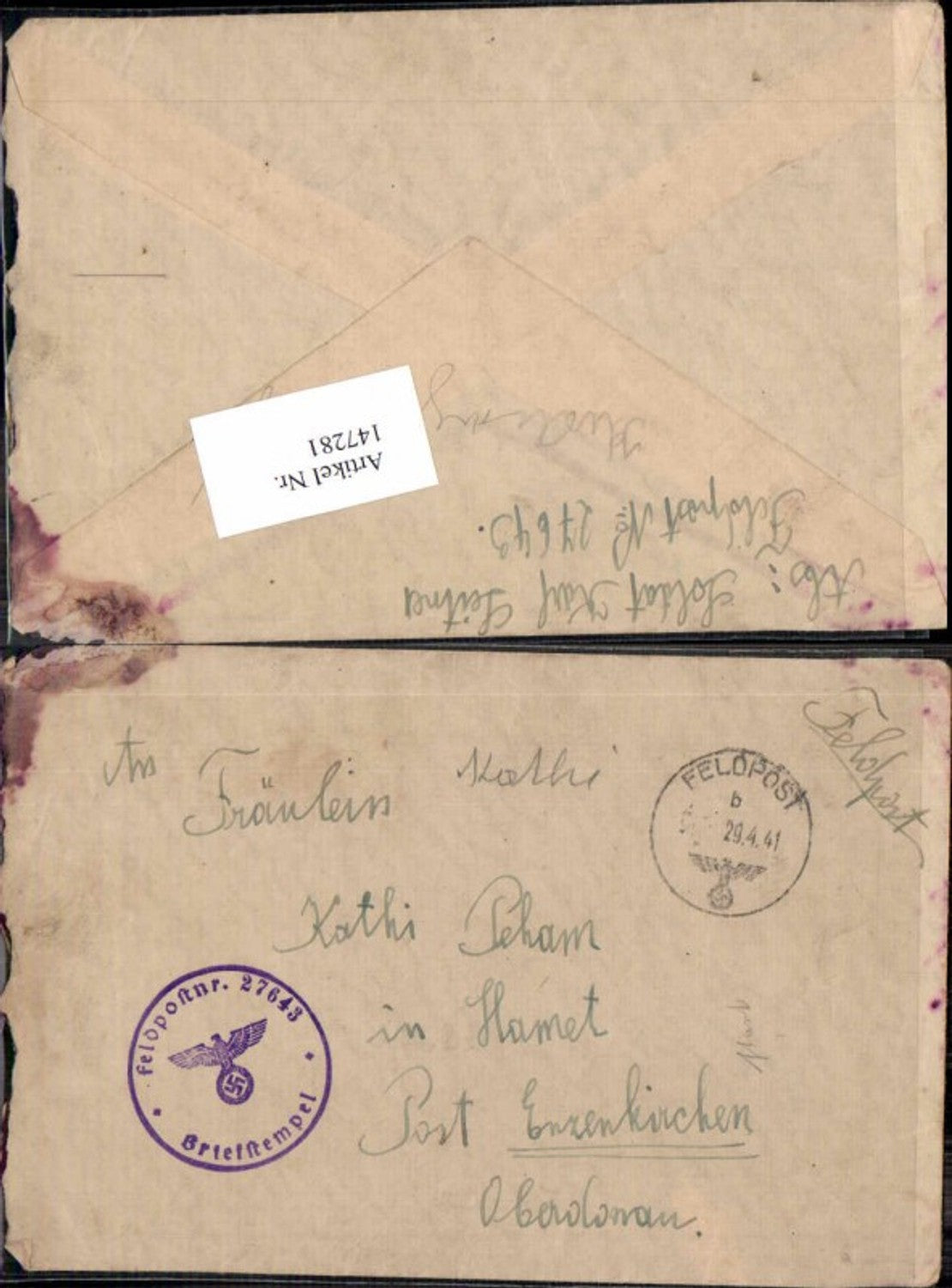 Alte Ansichtskarte – Old Postcard