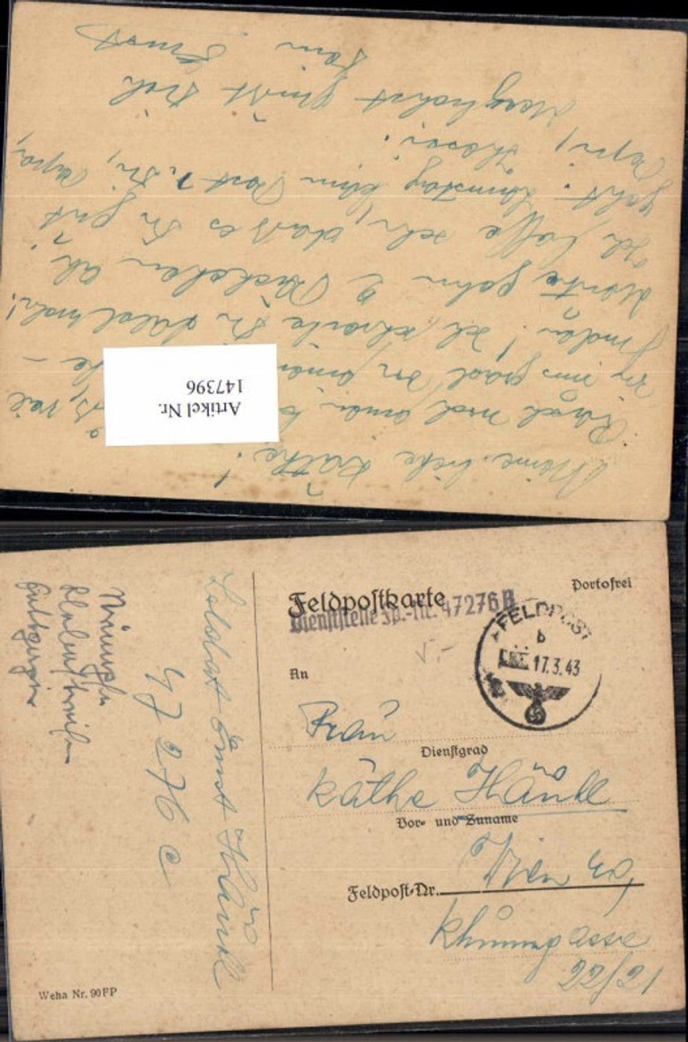 Alte Ansichtskarte – Old Postcard
