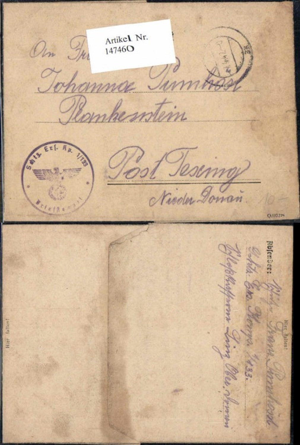 Alte Ansichtskarte – Old Postcard
