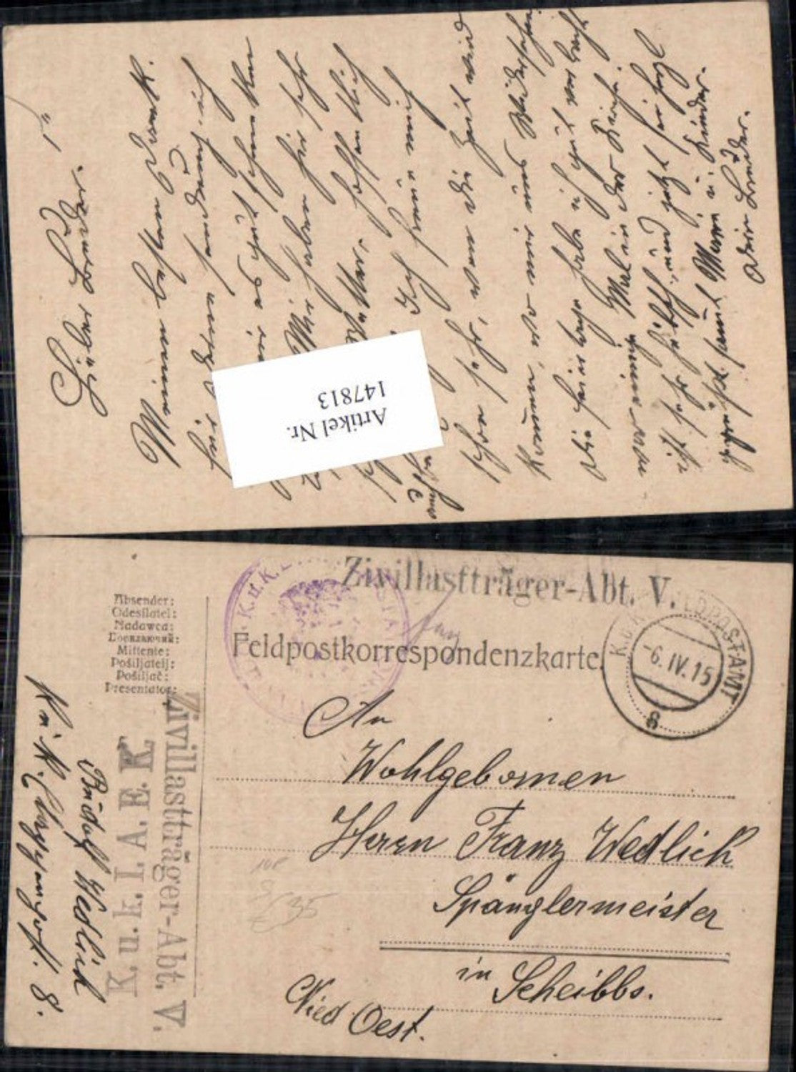 Alte Ansichtskarte – Old Postcard
