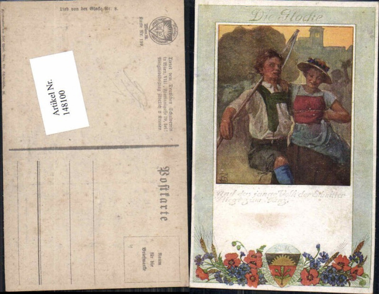 148100,Dt Schulverein 199 Lied v.d. Glocke 8