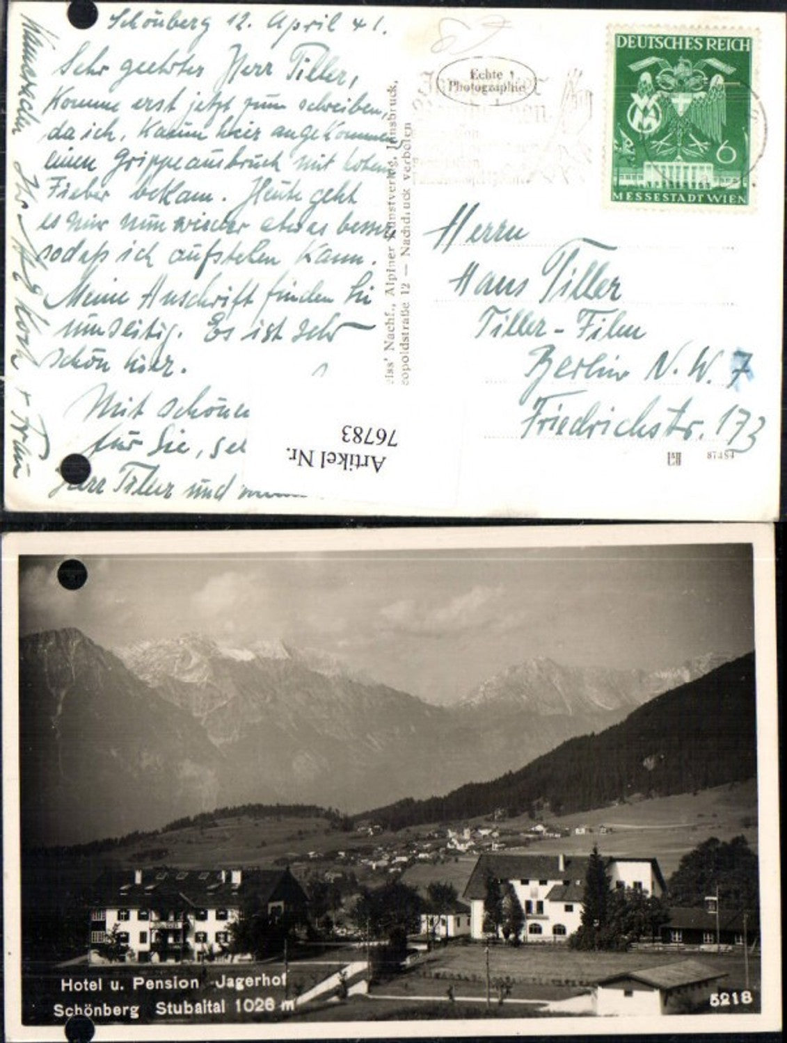 Alte Ansichtskarte – Old Postcard