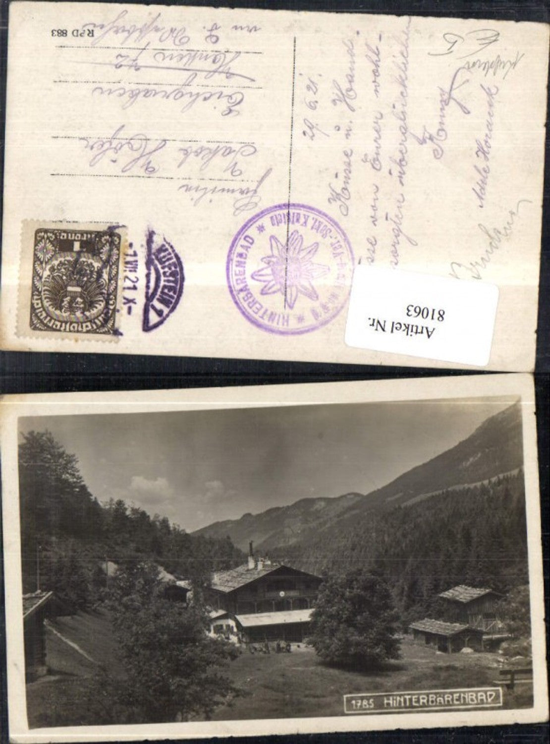 Alte Ansichtskarte – Old Postcard