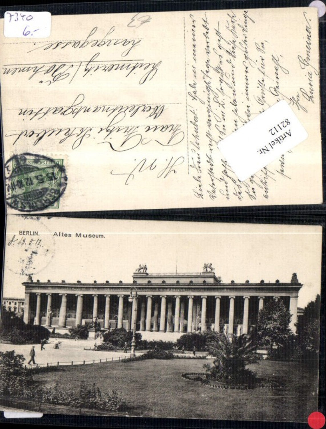 82112,Berlin altes Museum Detailansicht