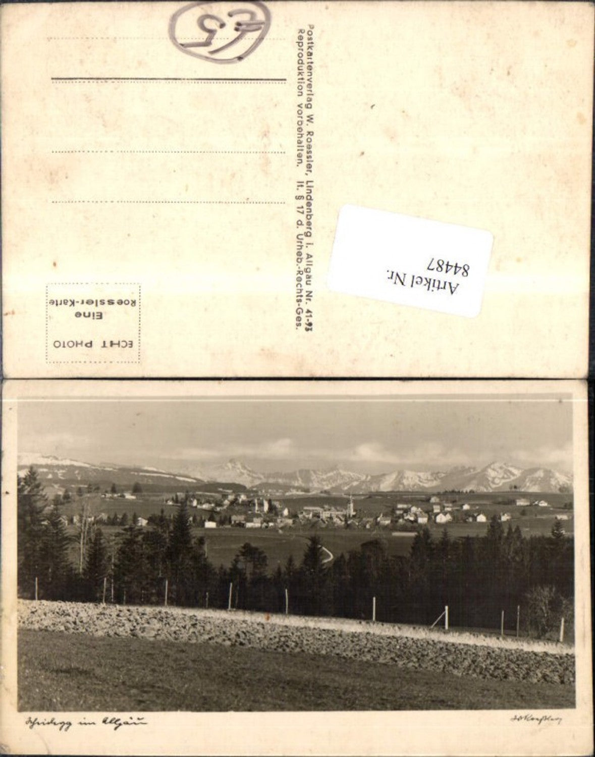 84487,Scheidegg im Allgäu 1940