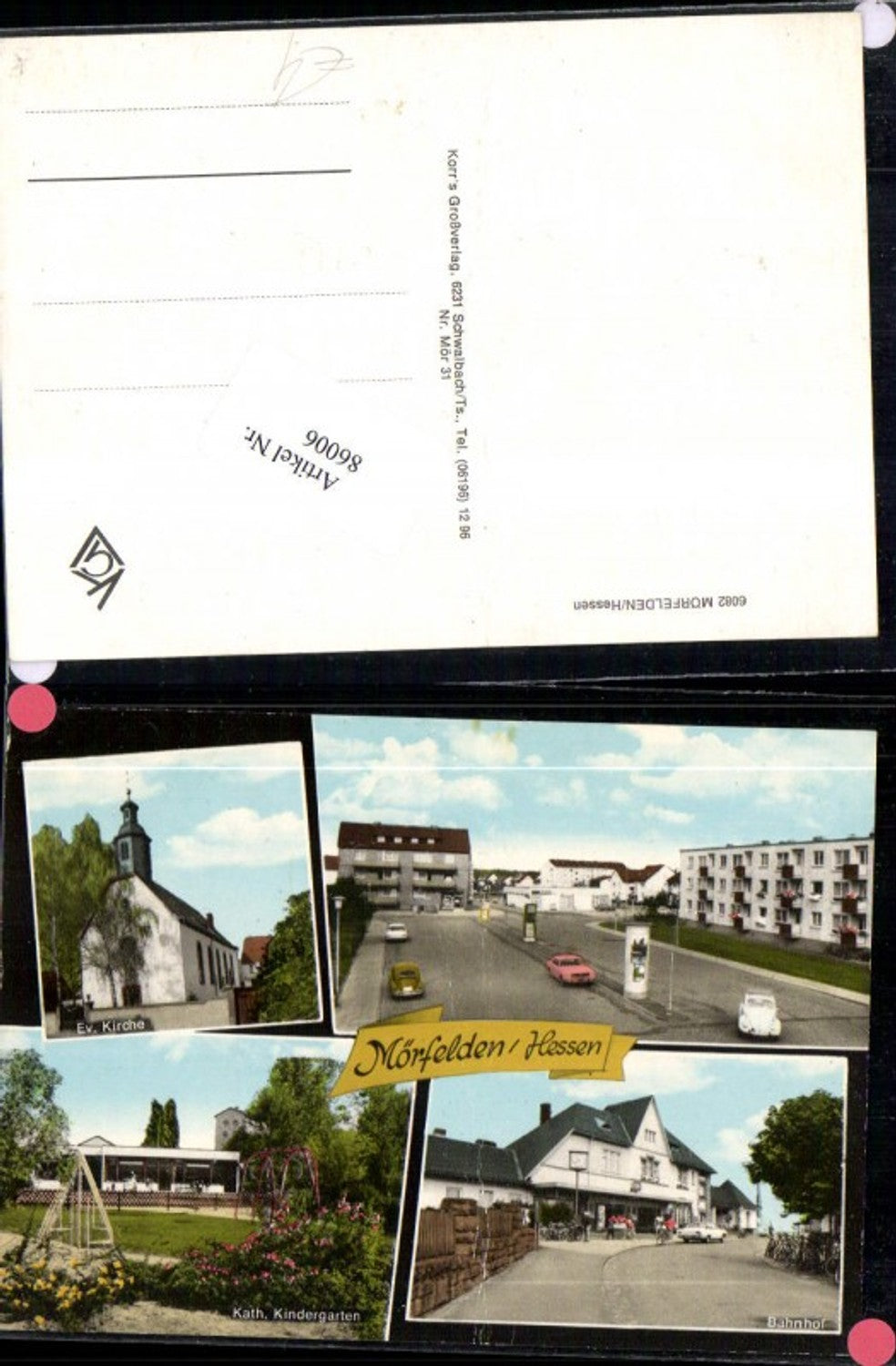 86006,Mörfelden Kirche Kindergarten Bahnhof