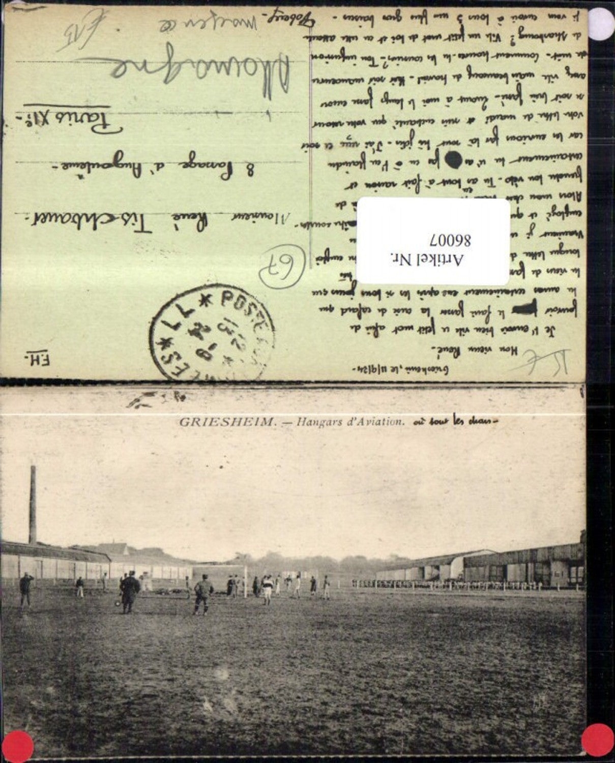86007,Griesheim Hangar Flugfeld Flugschau Aviatik