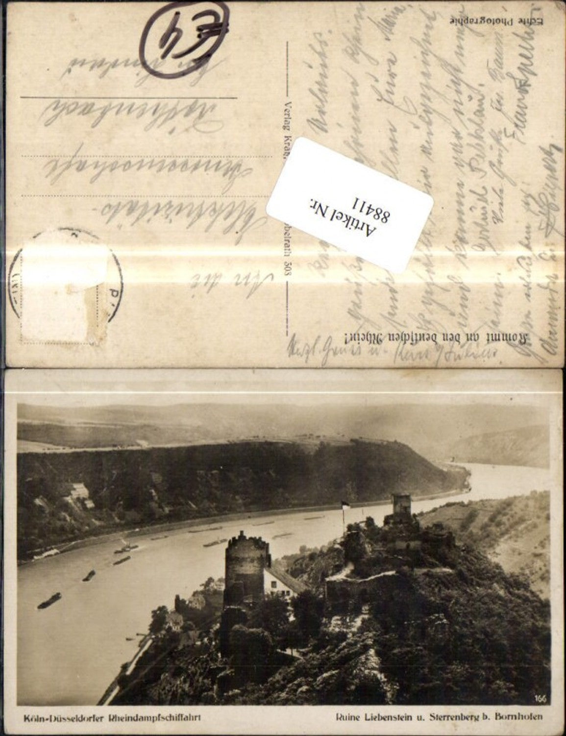 88411,Bornhofen Ruine Liebenstein u. Sterrenberg